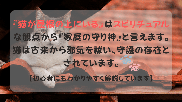 猫が屋根の上にいる スピリチュアル