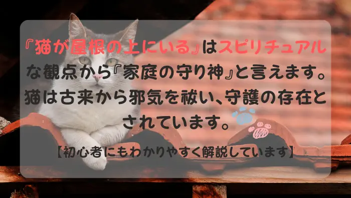 猫が屋根の上にいる スピリチュアル