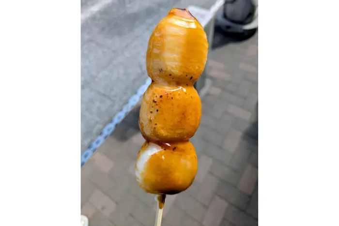 私が実際に成田山 御朱印巡りに行って撮影した「みたらし団子」