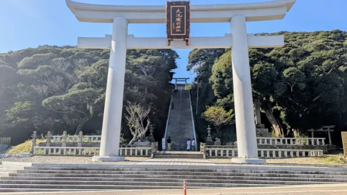 私が実際に撮影した 大洗磯前神社神磯の大鳥居
