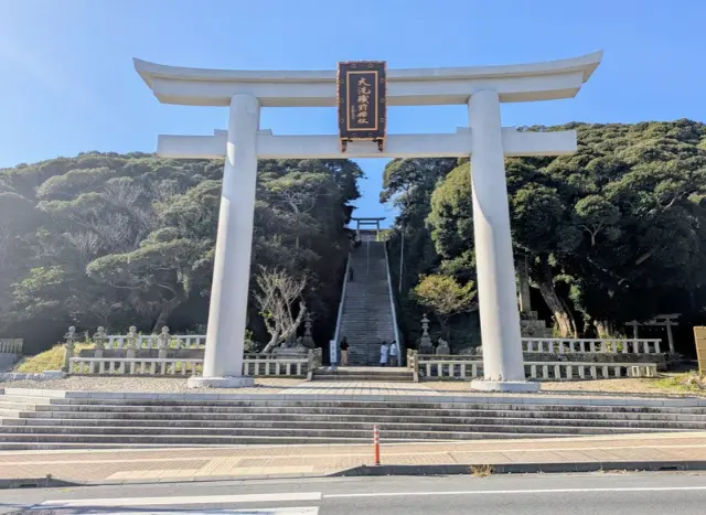 私が実際に撮影した 大洗磯前神社神の大鳥居